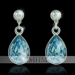 Náušnice Kapky Aquamarine