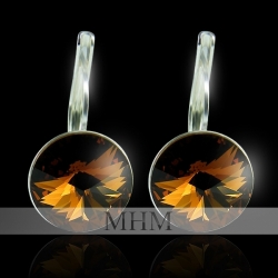 Náušnice Rivoli Smoked Topaz
