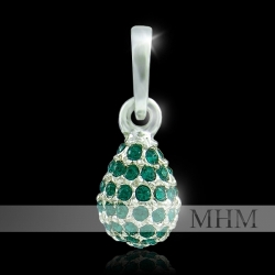 Náhrdelník Kapka M4 Emerald