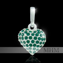 Náhrdelník Srdce M4 Emerald