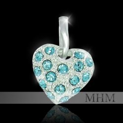 Náhrdelník Srdíčko Aquamarine