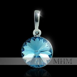 Stříbrný náhrdelník Rivoli Aquamarine Ag