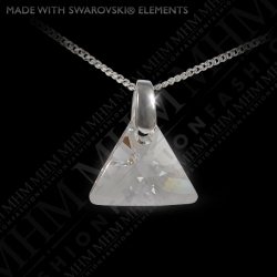 Náhrdelník Triangle Crystal Ag