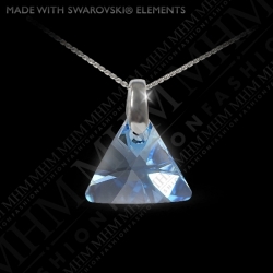 Náhrdelník Triangle Aquamarine Ag