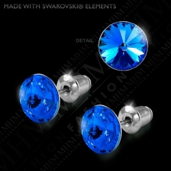 Náušnice Rivoli Sapphire 8 mm
