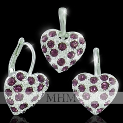 Souprava Srdíčko Amethyst