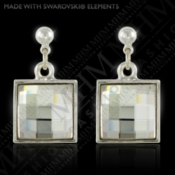 Náušnice Čtverec Crystal