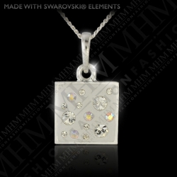 Náhrdelník Čtverec M6 Crystal