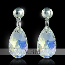 Náušnice Kapka Crystal AB
