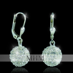 Náušnice Kulička M4 Crystal